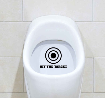 Sticker pour Salle de Bain Atteindre la cible