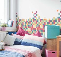 Sticker Mural Mosaïque Colorée precio