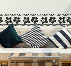 Sticker Mural Fleurs Hawaiennes precio