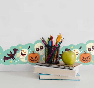 Sticker Maison Ornements d'Halloween