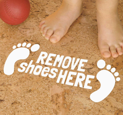 Sticker remove shoes here características