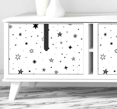 Sticker Deco Meuble étoiles de kallax