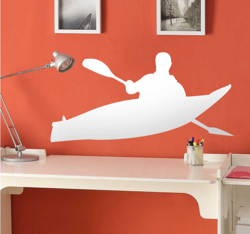 Sticker silhouette canoe kayak en oferta