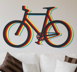 Sticker vélo coloré en oferta