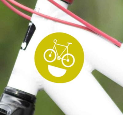 Autocollant Velo Sourire de vélo