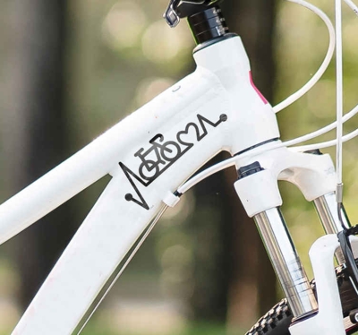 Autocollant Velo Vélo de battement de coeur