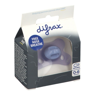 difrax® Sucettes Natural 0-6 Mois Lavande