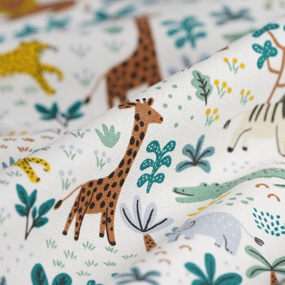 Tissu Bachette jungle