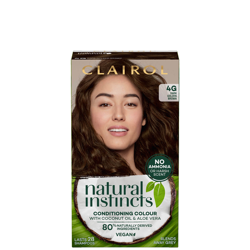 Clairol Natural Instincts Semi-Permanent Hair Dye - 4G Dark Golden Brown características