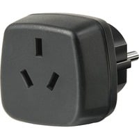 Travel Adapter Australia, China/earthed adaptateur de puissance & onduleur Noir, Adaptateur de prise