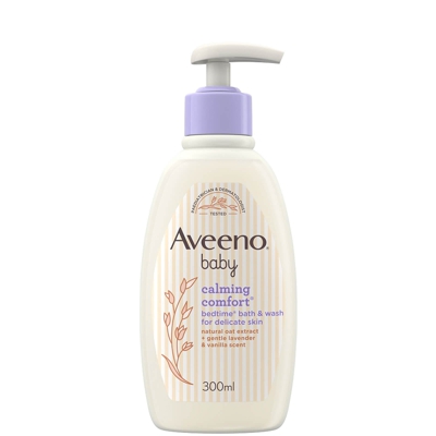 Aveeno Baby Calming Comfort Bedtime Bath and Wash 300ml