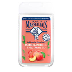 Le Petit Marseillais Gel Douche & Bain Extra Doux Pêche Blanche Bio et Nectarine Bio 250ml precio