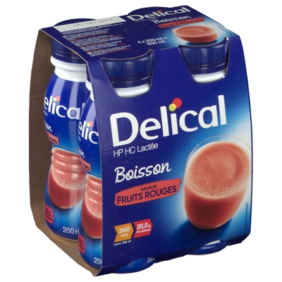 Delical Boisson lactée Hphc Fruits rouges 360 kcal