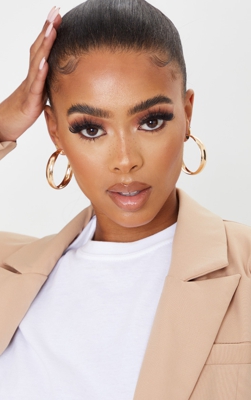 Petites créoles simples dorées, Doré