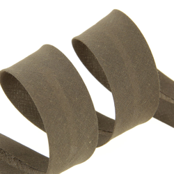 Biais replié 30 mm marron en oferta