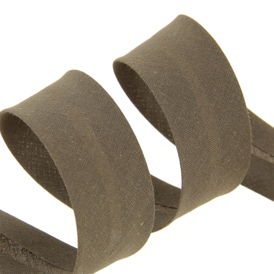 Biais replié 30 mm marron