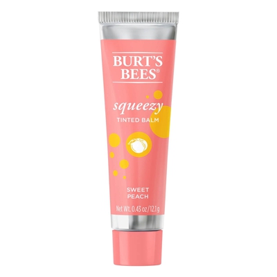 Burt's Bees 100% Natural Origin Squeezy Tinted Lip Balm (Various Shades) - Sweet Peach