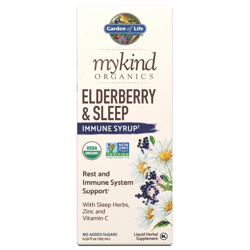 Sirop booster d’immunité favorisant le sommeil au sureau mykind Organics 195 ml en oferta