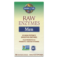 Raw Enzymes pour hommes - 90 gélules características