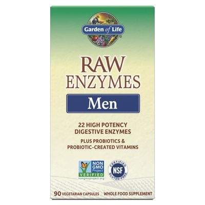 Raw Enzymes pour hommes - 90 gélules