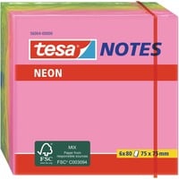 56004 Post-it Carré Multicolore 80 feuilles, Autocollant