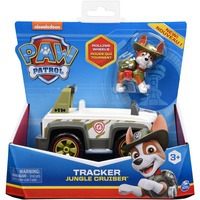 PAW Patrol, Jungle Cruiser de Tracker avec figurine à collectionner, pour les enfants à partir de 3 ans, Modèle réduit de voiture