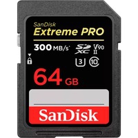 Extreme PRO mémoire flash 64 Go SDXC UHS-II Classe 10, Carte mémoire