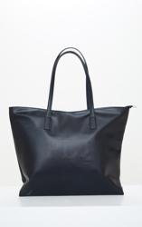 PRETTYLITTLETHING -  Tote bag noir en similicuir, Noir en oferta