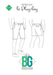 Patron Homme bermuda le playboy du xs au xxl - LES BG características