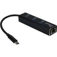 ARGUS IT-410 USB 3.2 Gen 1 (3.1 Gen 1) Type-C 1000 Mbit/s Noir, Carte réseau