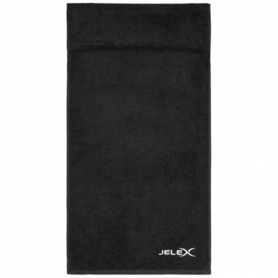 JELEX 100FIT Serviette de fitness avec une poche zippée noir