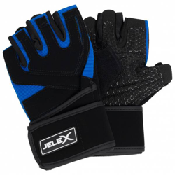 JELEX Power Gants d'entraînement rembourrés haut de gamme noir-bleu precio