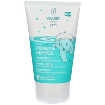 Weleda Kids Crème de Douche 2 en 1 Enfants - Menthe fraîche