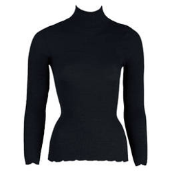 OSCALITO pull col cheminée en laine mérinos et soie Roma en oferta