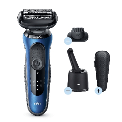 Braun Series 6 60-B7200cc Electric Shaver, Blue