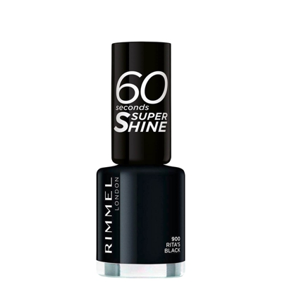 Vernis à ongles Rimmel 60 Seconds Rita Shades of Black (disponible en plusieurs teintes) - Black Black 900
