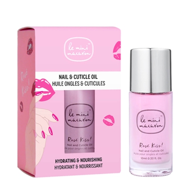 Le Mini Macaron Rosé Kiss Nail & Cuticle Oil 10ml