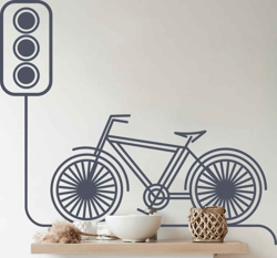 Sticker mural Salon Vélo sur un panneau de signalisation precio