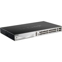 DGS-3130-30PS Géré L3 Gigabit Ethernet (10/100/1000) Connexion Ethernet, supportant l''alimentation via ce port (PoE) Noir, Gris, Commutateur características