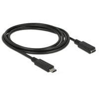 85534 câble USB 1,5 m USB 3.2 Gen 1 (3.1 Gen 1) USB C Noir, Câble d''extension