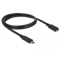 85533 câble USB 1 m USB 3.2 Gen 1 (3.1 Gen 1) USB C Noir, Câble d''extension