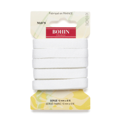 Ruban sergé 10mm - Blanc en oferta