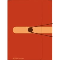 11282555 fichier Polypropylène (PP) Orange A4, Organisateur