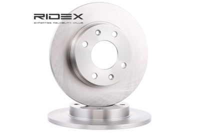 RIDEX Disques De Frein 82B0035 Frein à Disque,Disque de frein PEUGEOT,CITROËN,206 Fastback 2A/C,306 Fastback 7A, 7C, N3, N5,205 II 20A/C,106 II 1