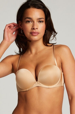 Hunkemöller Soutien-gorge maximiseur préformé sans bretelles Beige