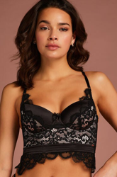 Hunkemöller Soutien-gorge à armatures préformé longline Heather Noir en oferta