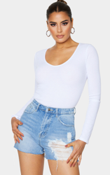 Tall - Short mom en jean bleu clair délavé déchiré, Délavage bleu clair precio