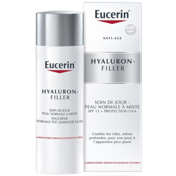Eucerin Hyaluron-Filler Soin de Jour Anti-âge Peaux normales à mixtes 50 ml en oferta