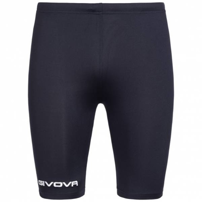 Givova Compression Leggings de sport Cycliste Pantalon Bleu marine "Bermuda Skin"