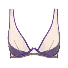 EDGE O' BEYOND soutien-gorge triangle en soie Barbie